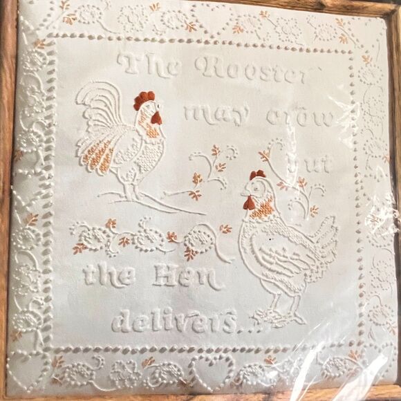 JANLYNN Charmin Candlewicking Rooster & Hen 00-51 2961 Candlewicking Kit - Picture 2 of 4